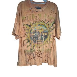 Sublime distressed graphic band tee oversized grunge